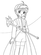 Cardcaptor Sakura Coloring Page